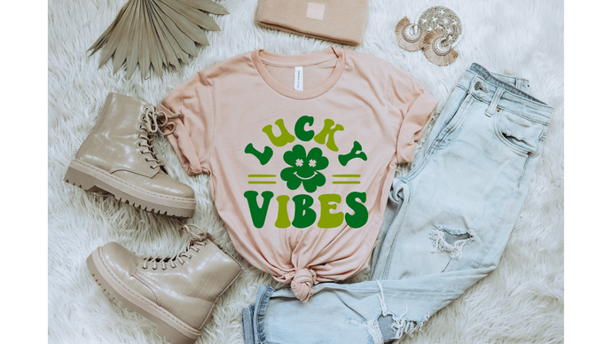 LUCKY VIBES  - DTF Transfer