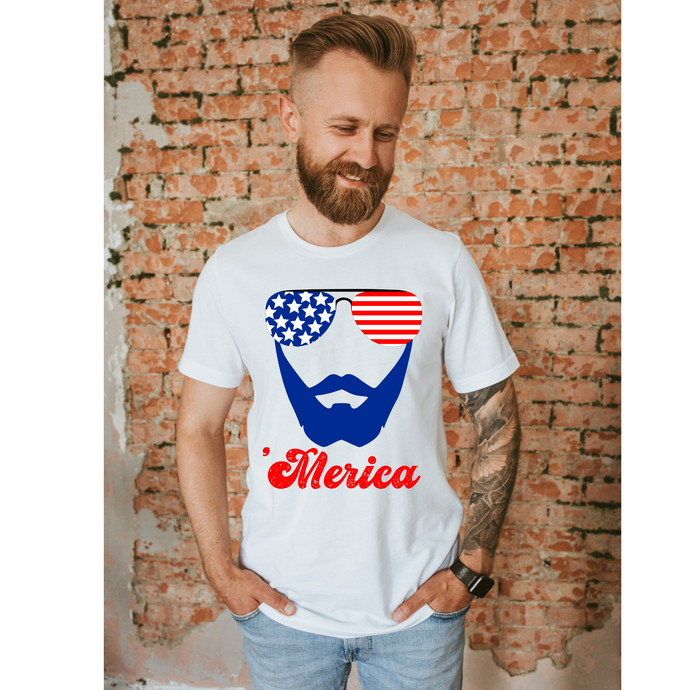 MERICA BEARD (1)  - DTF Transfer