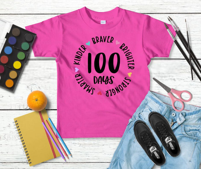 Round 100 Days  – DTF Transfer