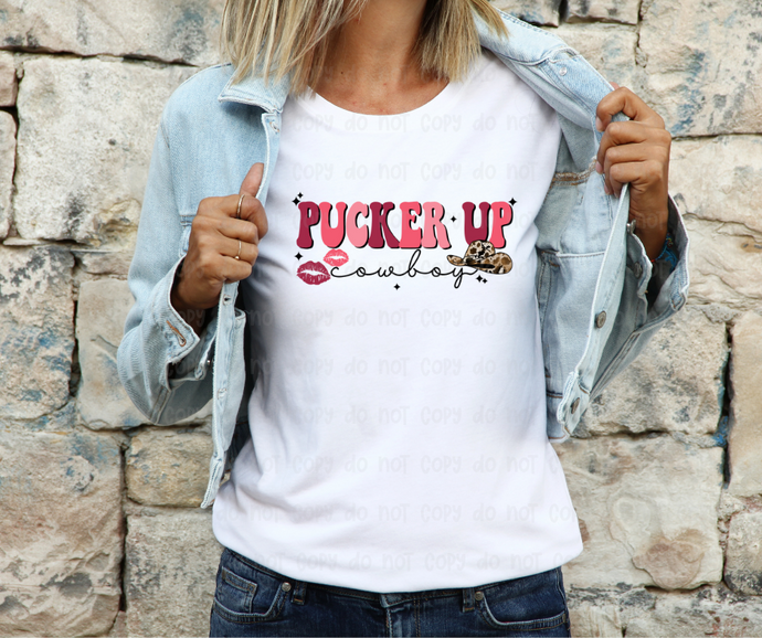 Pucker Up, Cowboy - DTF Transfer