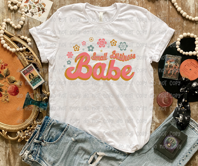 Retro Small Business Babe - DTF Transfer