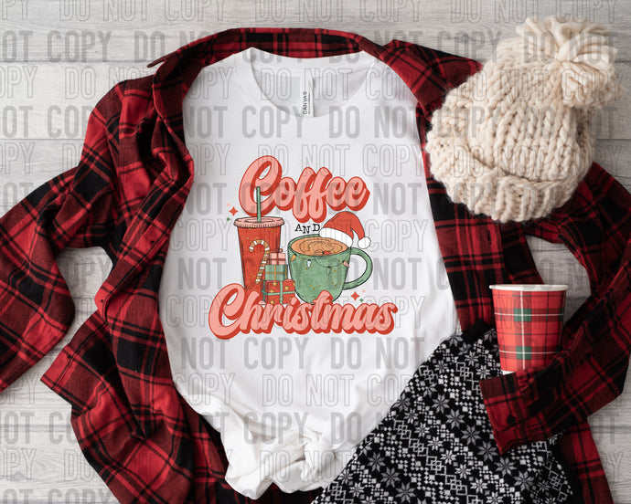 COFFEE AND CHRISTMAS – DTF Transfer