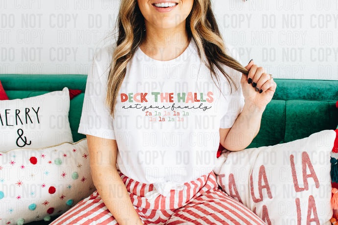 DECK THE HALLS – DTF Transfer