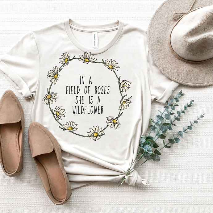 SHE IS A WILDFLOWER  - DTF Transfer