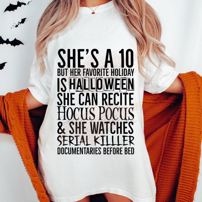 SHE'S A 10 – DTF Transfer