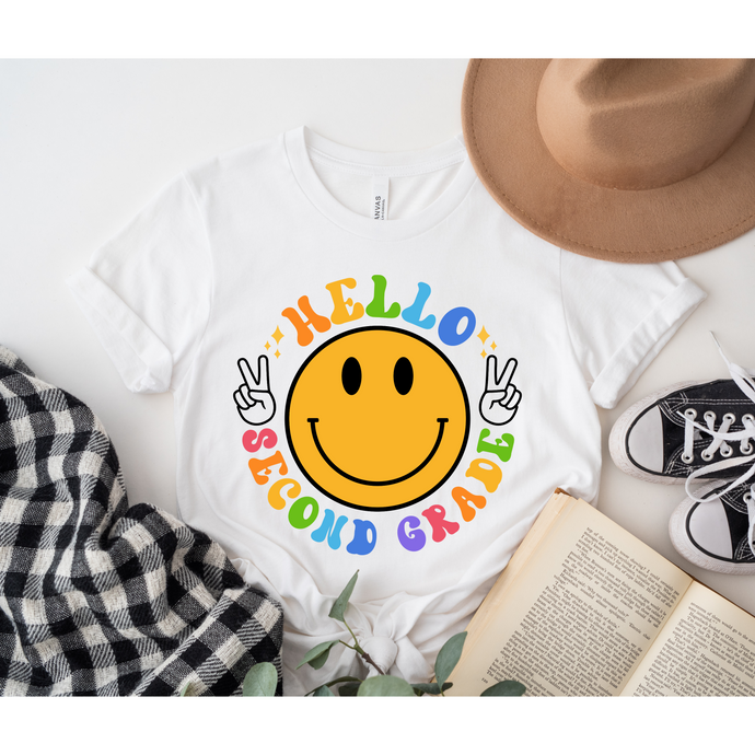 STAY HAPPY 2ND  GRADE  - DTF Transfer
