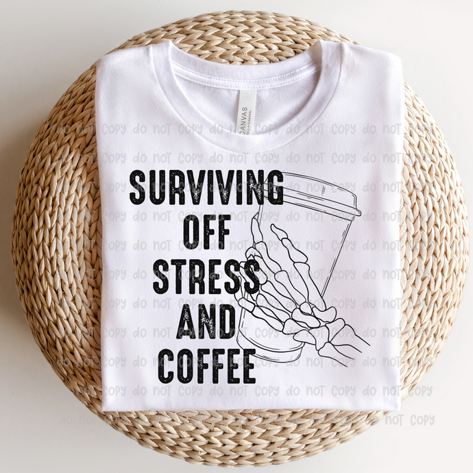 STRESS AND COFFEE  – DTF Transfer