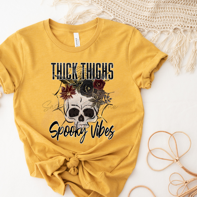 THICK THIGHS & SPOOKY VIBES – DTF Transfer