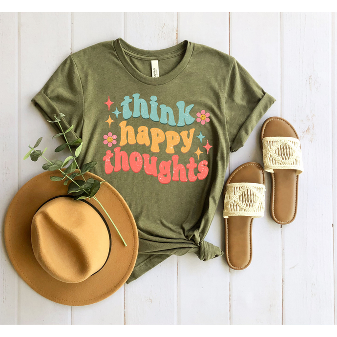THINK HAPPY  - DTF Transfer
