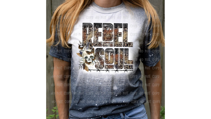 Rebel soul brown - DTF Transfer