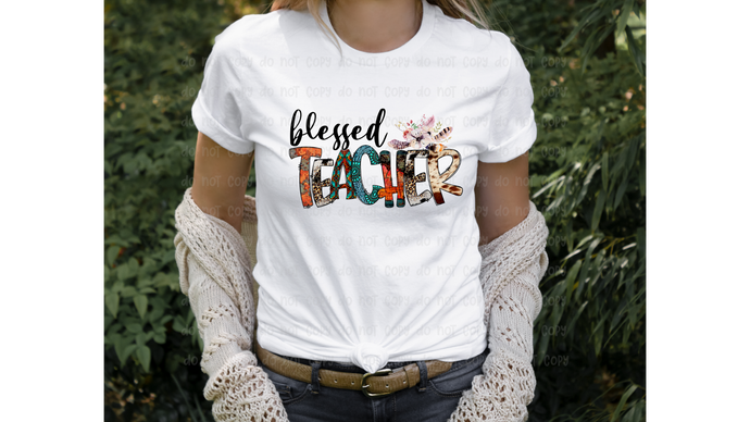 Blessed Teacher - DTF Transfer
