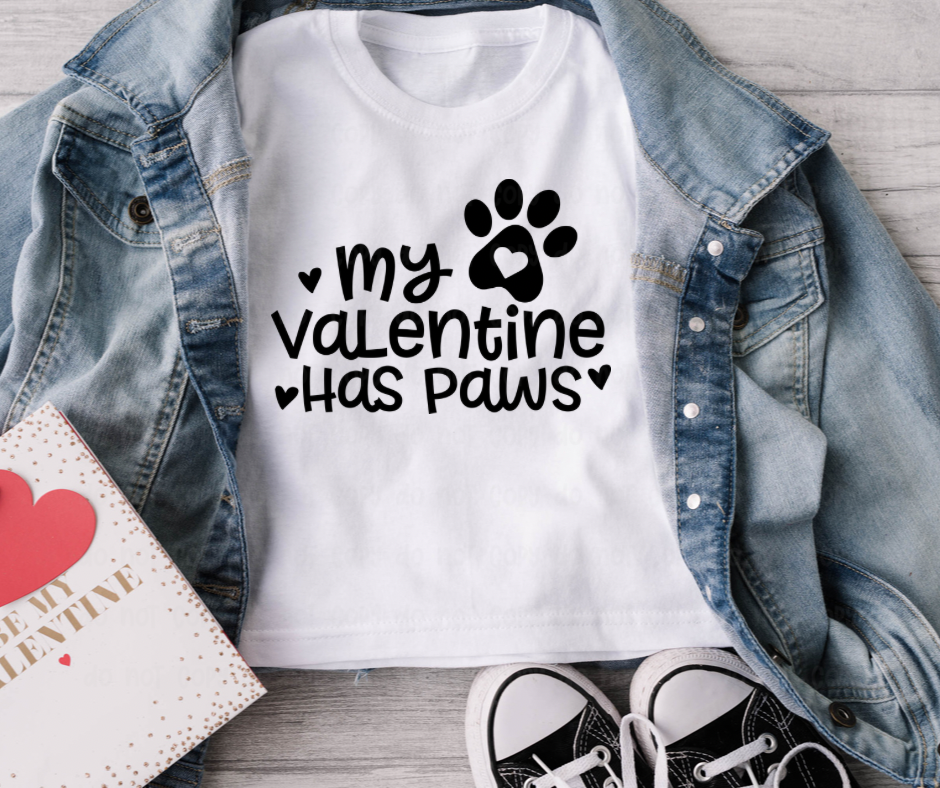 My Valentine Has Paws TRANSFER