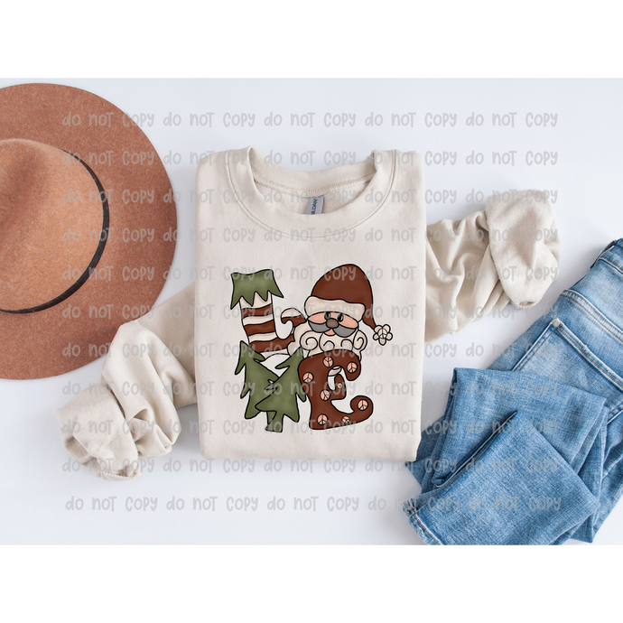 PEACE, LOVE, SANTA – DTF Transfer
