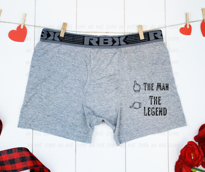 Black The Man The Legend - DTF Transfer